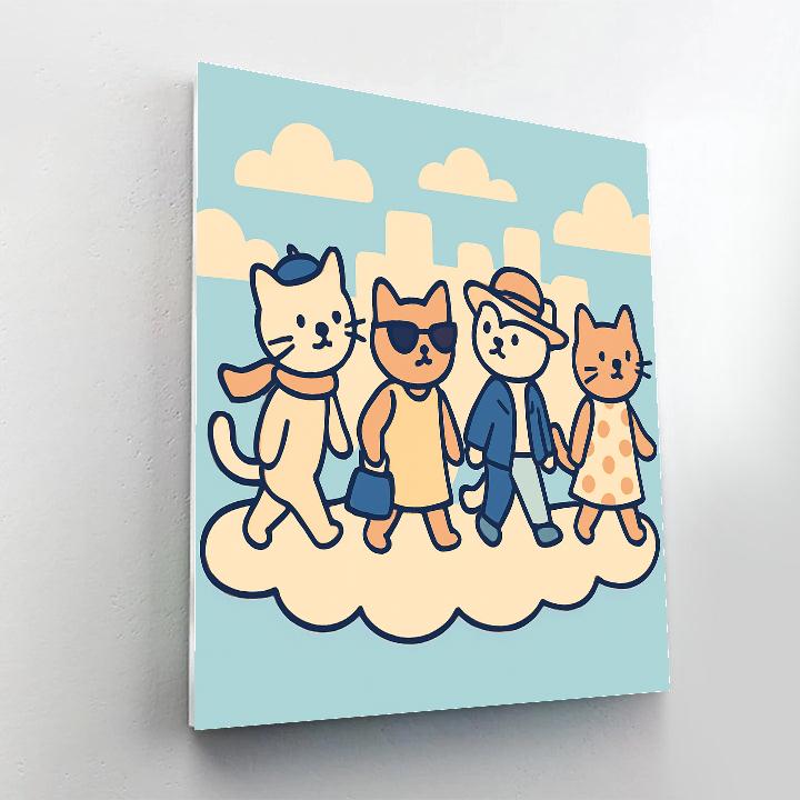 Cloud City Catwalk Paint by numbers kits