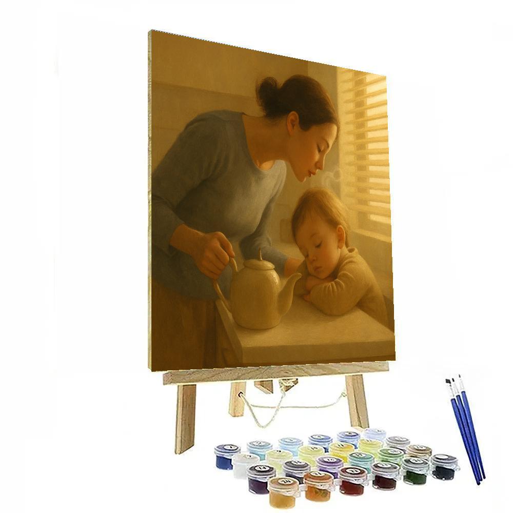 Quiet Kitchen Morning Whisper Paint by numbers art