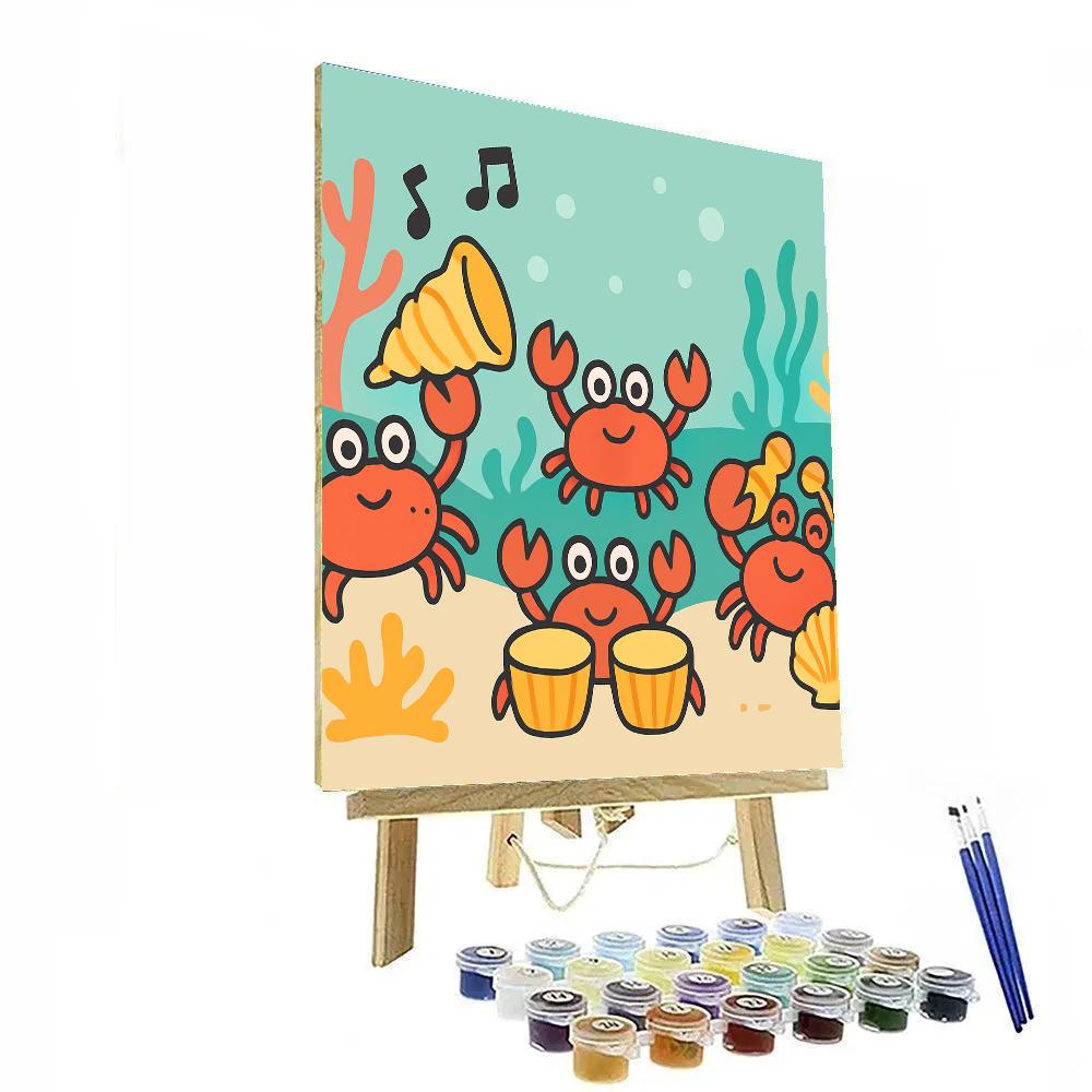 Coral Concert Crabs paint by color