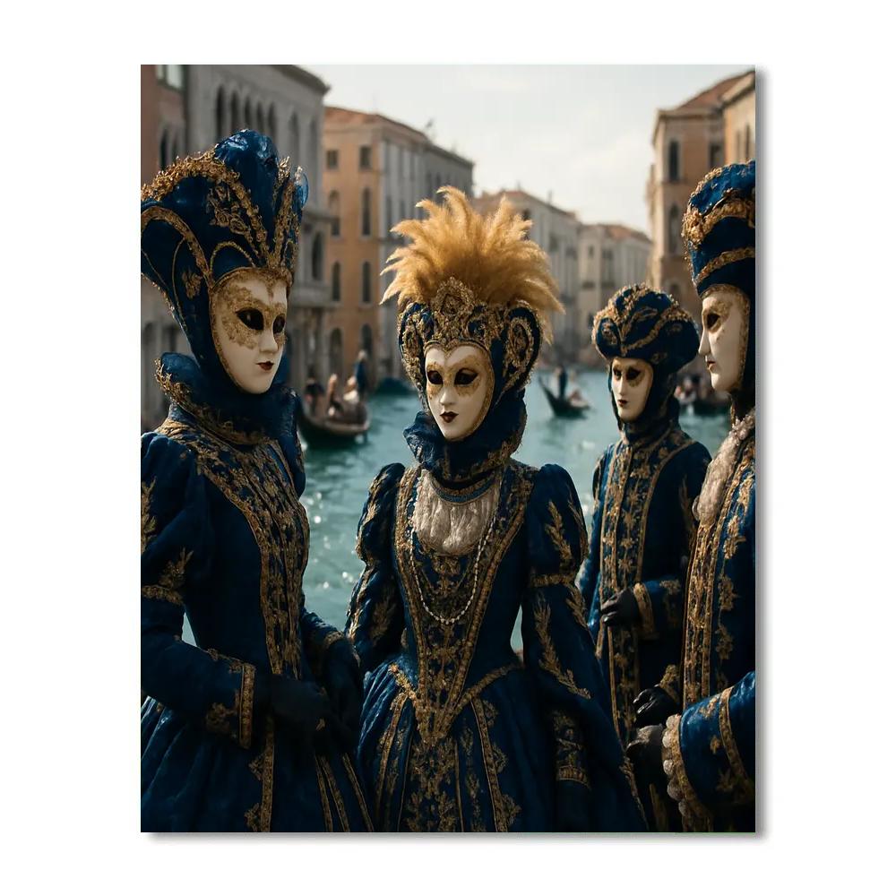 Carnival Of Venice Masquerade paint by color