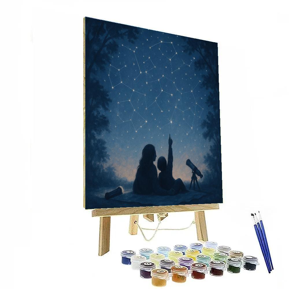 Backyard Star Gazing Blanket Paint by numbers kits