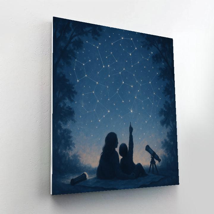 Backyard Star Gazing Blanket Paint by numbers kits