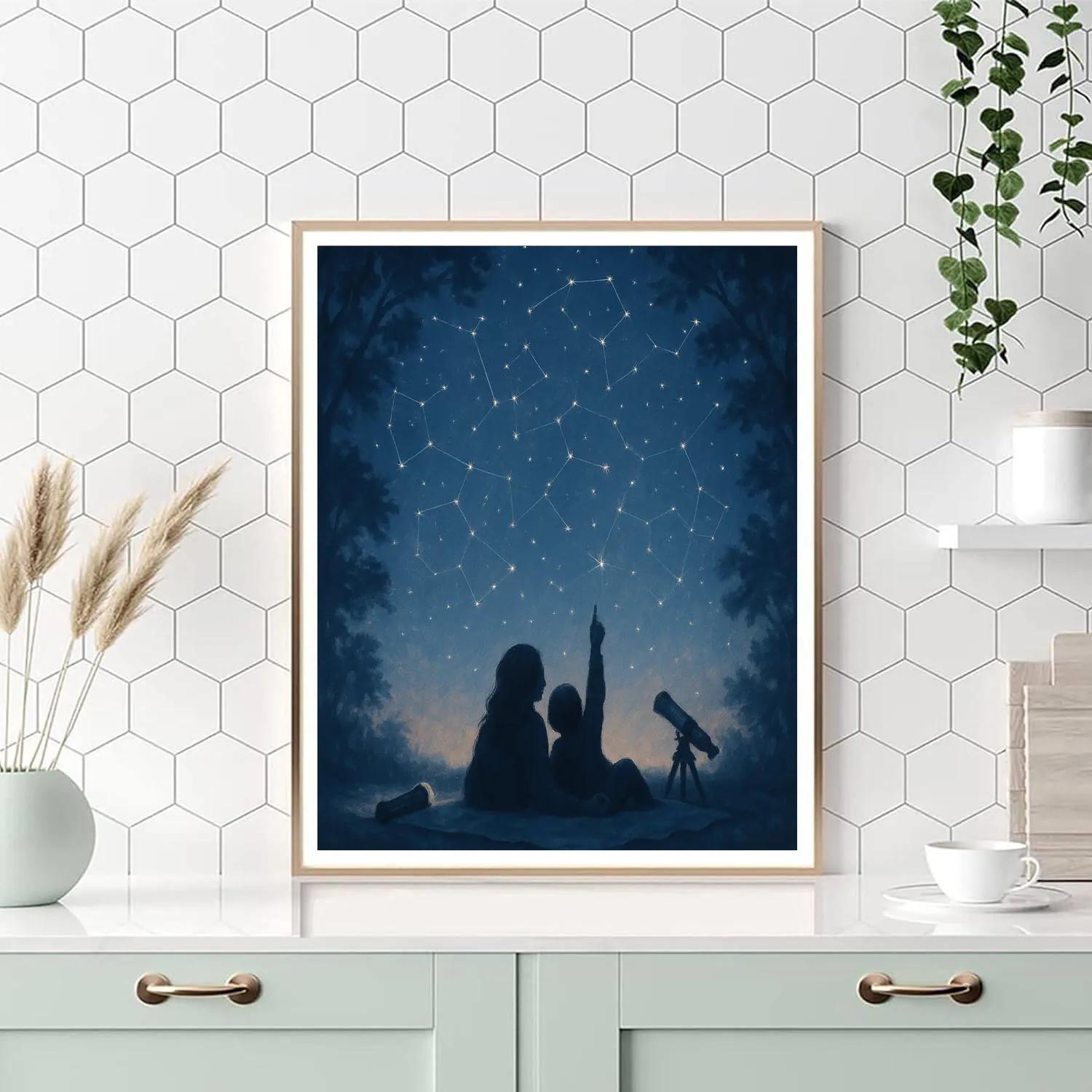 Backyard Star Gazing Blanket Paint by numbers kits