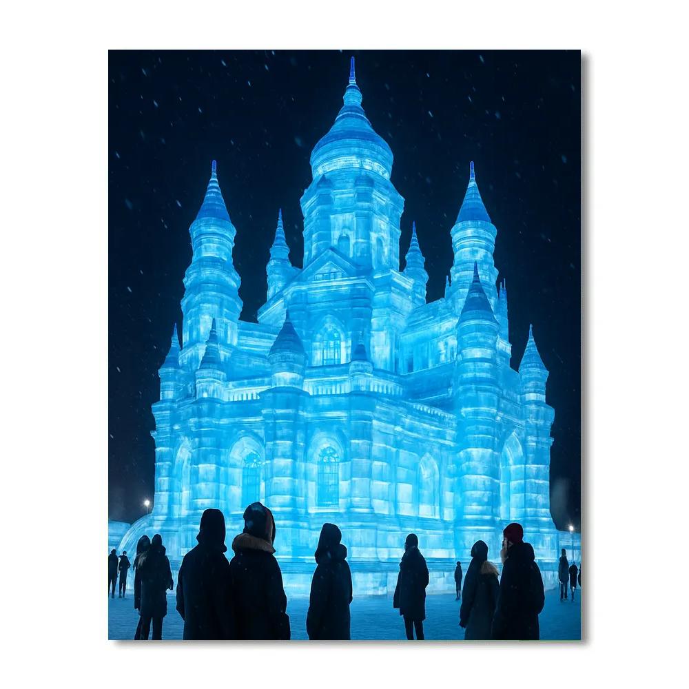 Harbin Ice And Snow Festival Sculpture Paint by numbers art