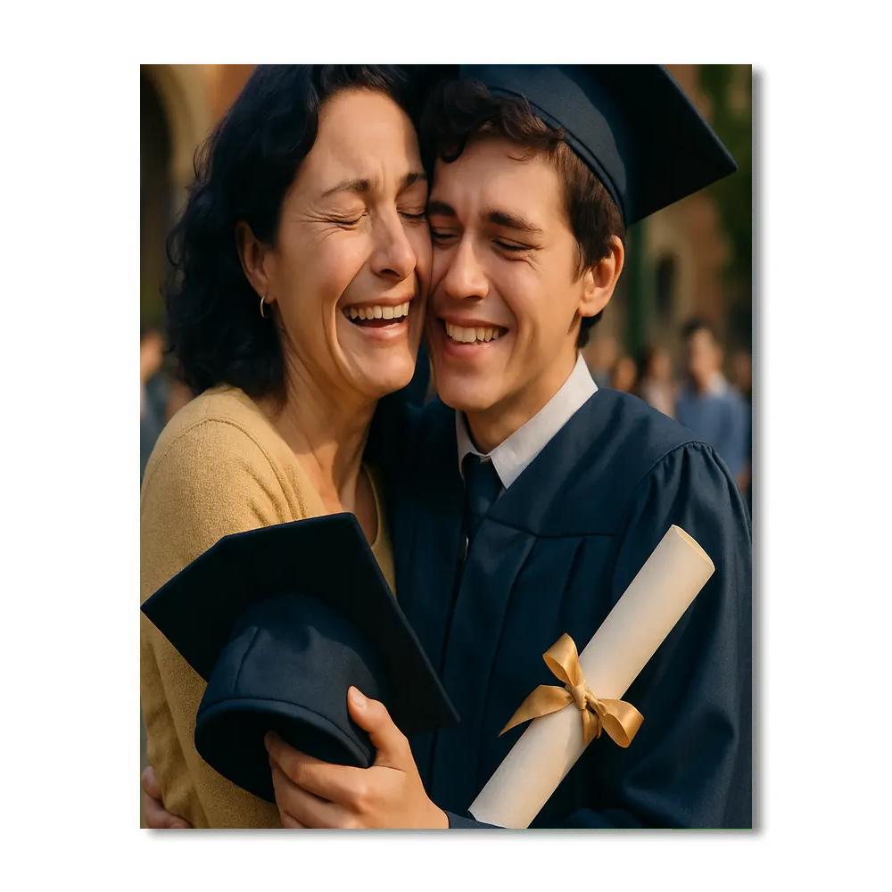 Graduation Day Pride Embrace paint by numbers