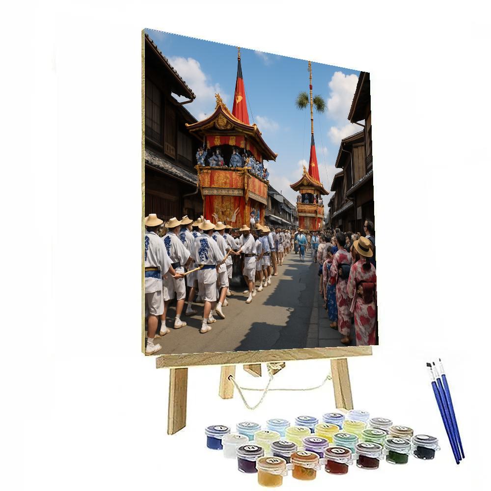 Gion Matsuri Yamaboko Float Procession Number painting