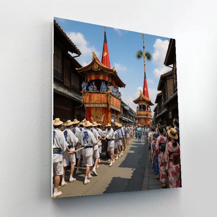 Gion Matsuri Yamaboko Float Procession Number painting