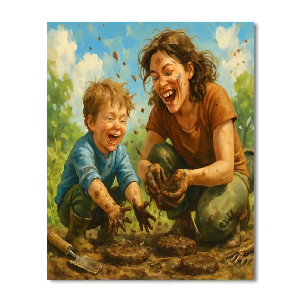 Mud Pie Workshop paint by numbers