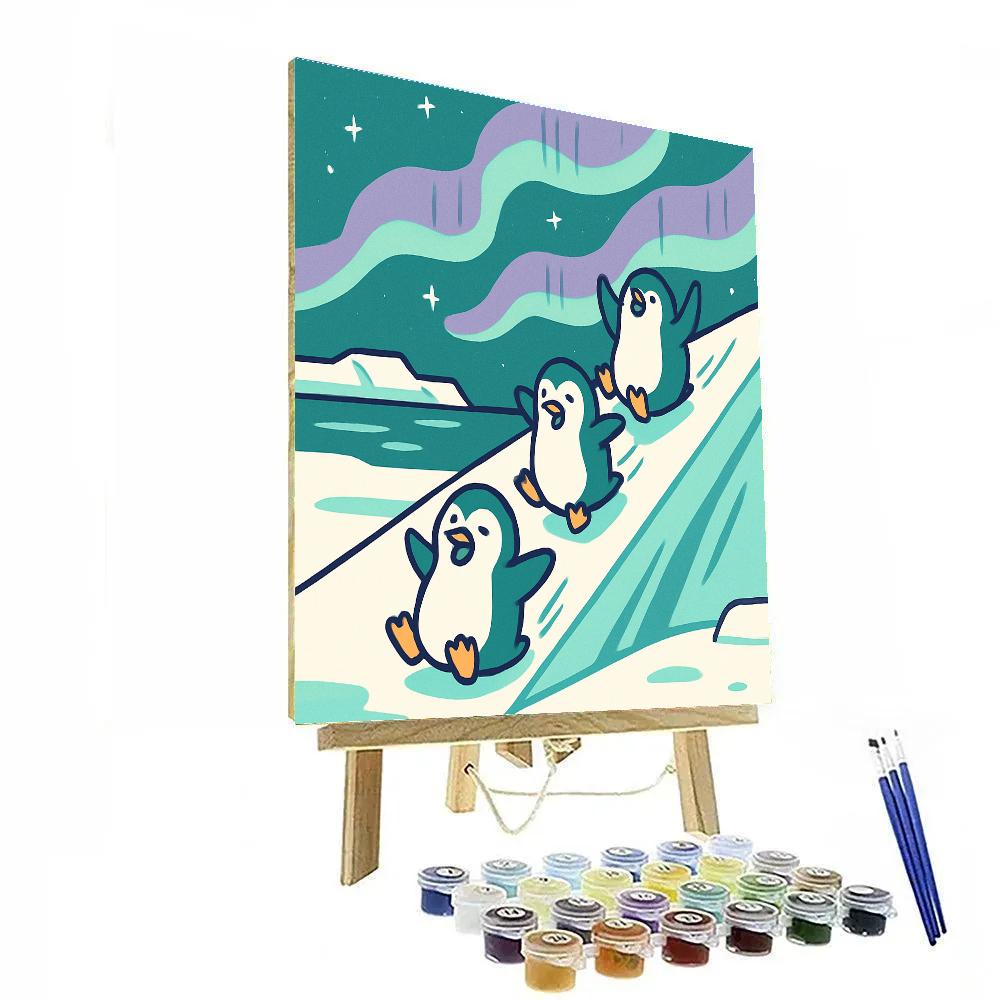 Aurora Ice Penguin Slide paint by color