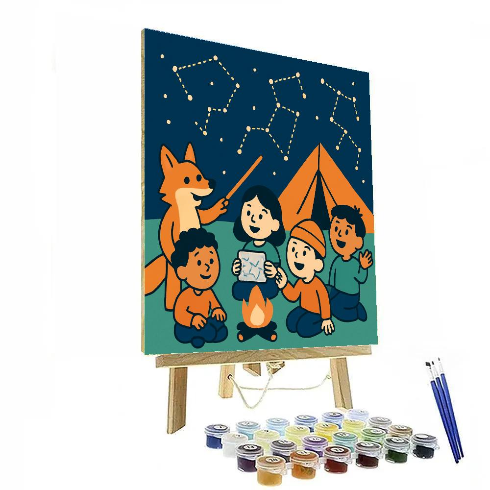 Constellation Camping Crew DIY paint by numbers