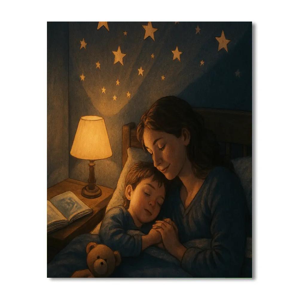 Starlit Ceiling Storytime With Mom paint by number
