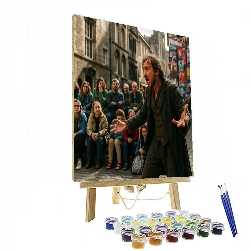 Edinburgh Fringe Street Performer Painting by numbers kit