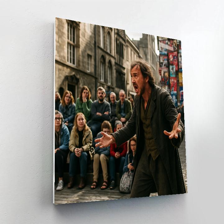 Edinburgh Fringe Street Performer Painting by numbers kit