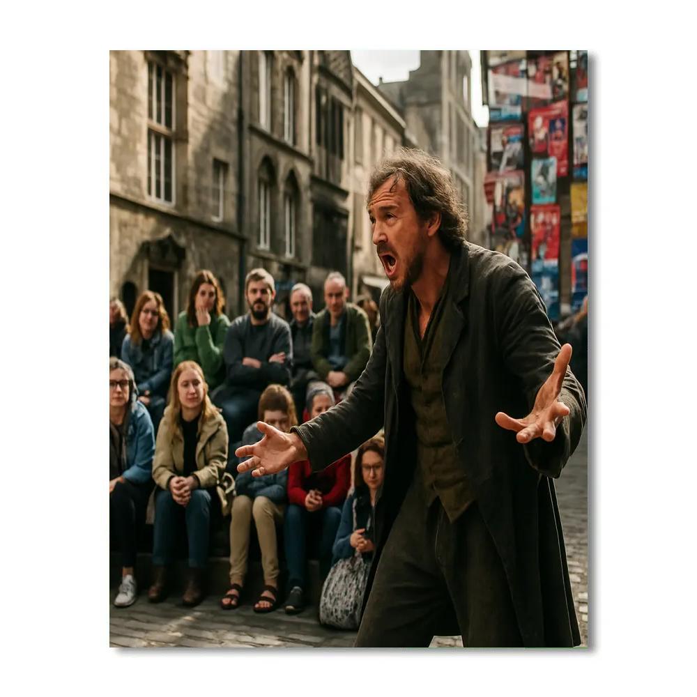 Edinburgh Fringe Street Performer Painting by numbers kit