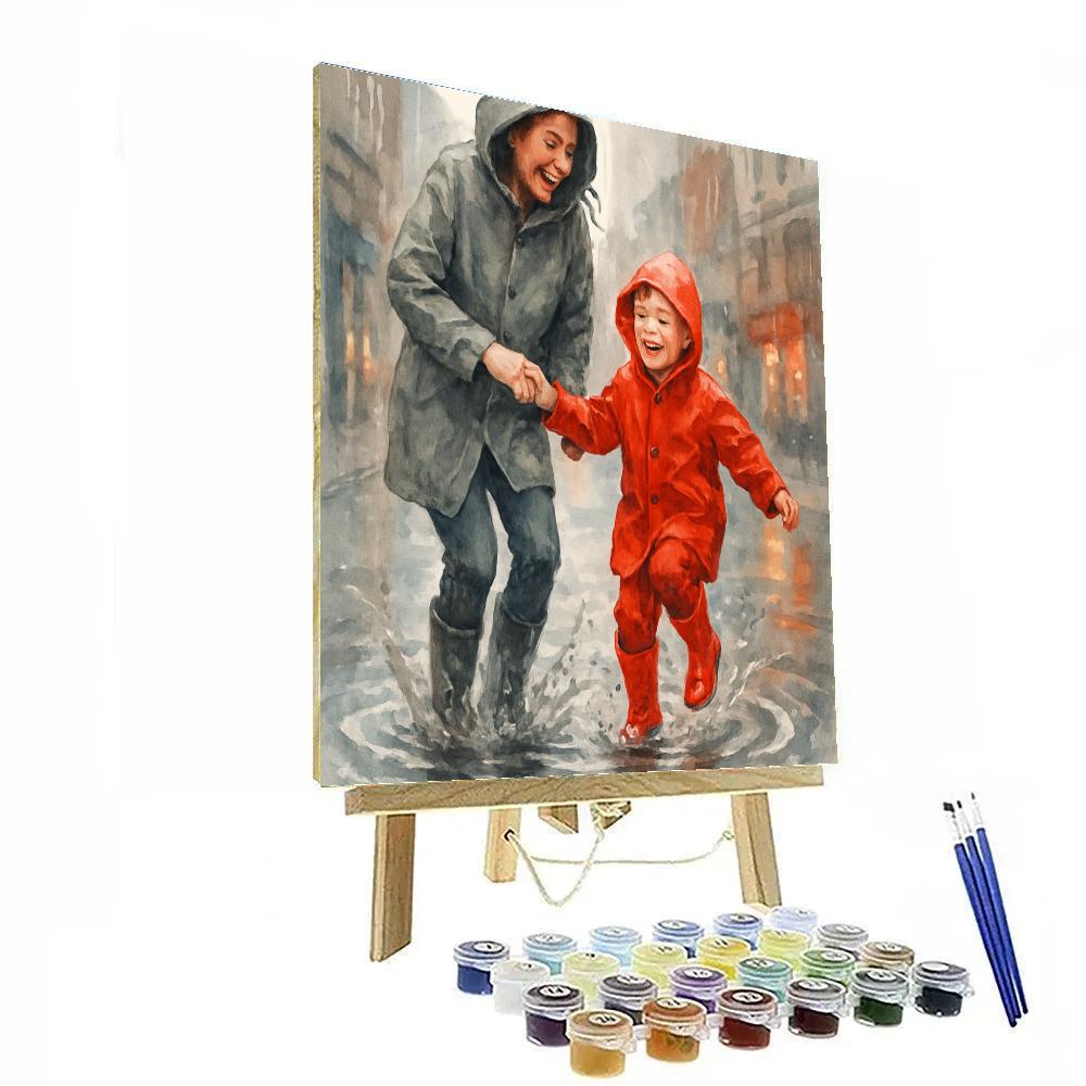 Puddle Splash Giggle paint by color