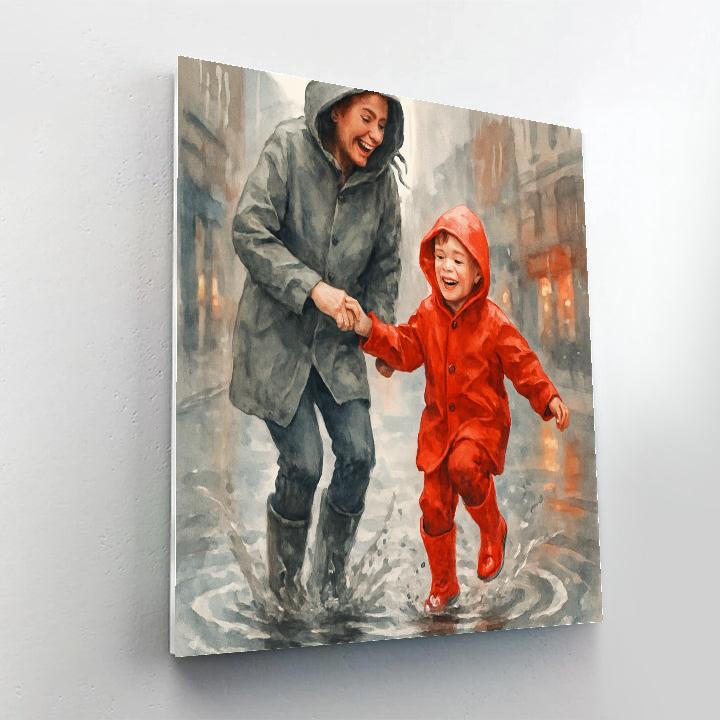 Puddle Splash Giggle paint by color