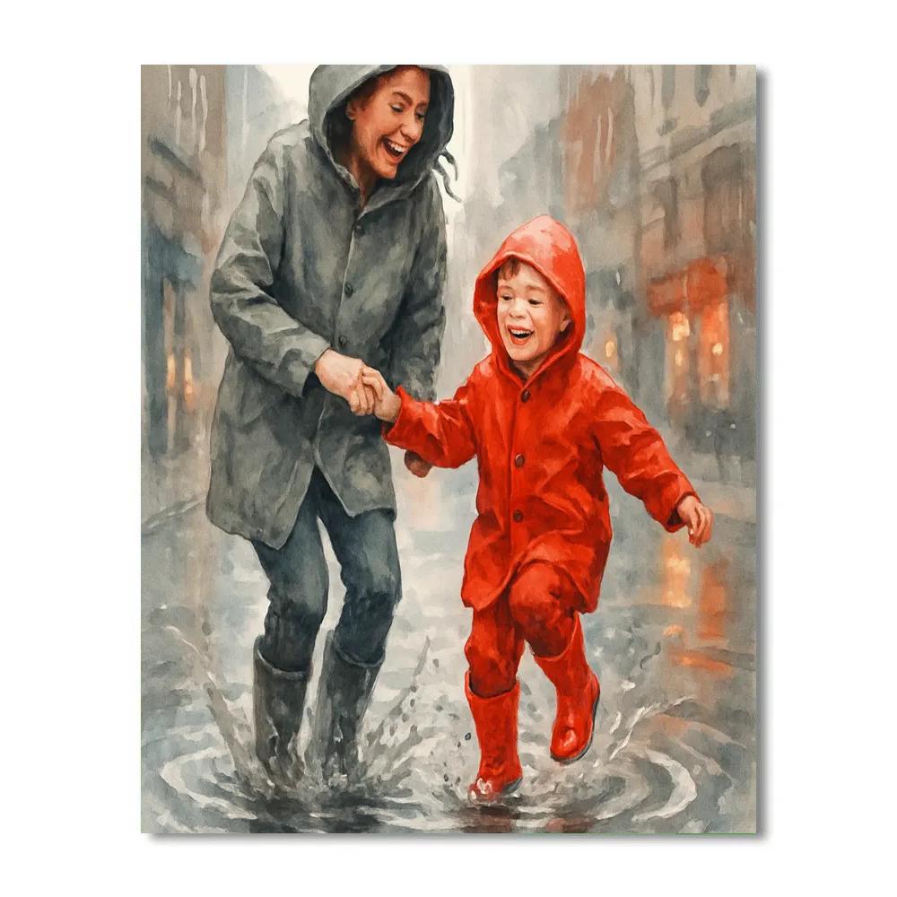 Puddle Splash Giggle paint by color