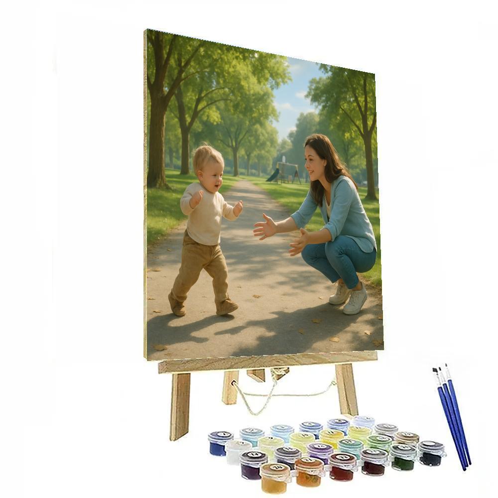 First Steps In The Park painting number kit