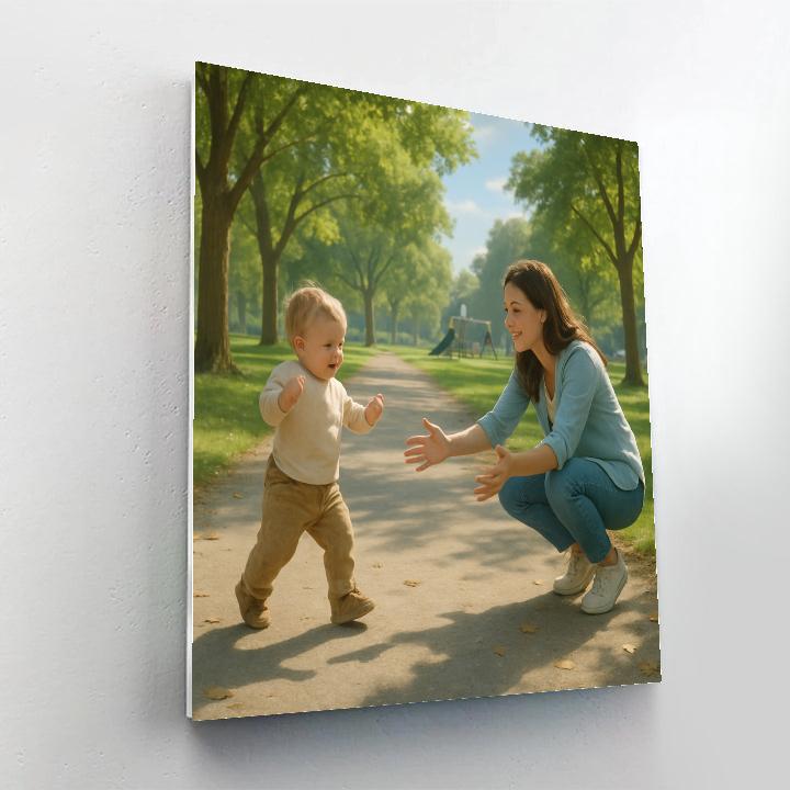 First Steps In The Park painting number kit