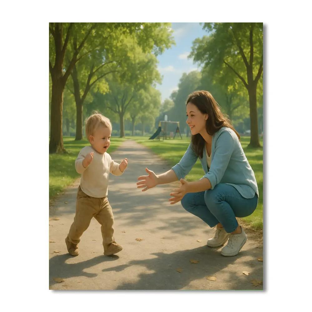 First Steps In The Park painting number kit