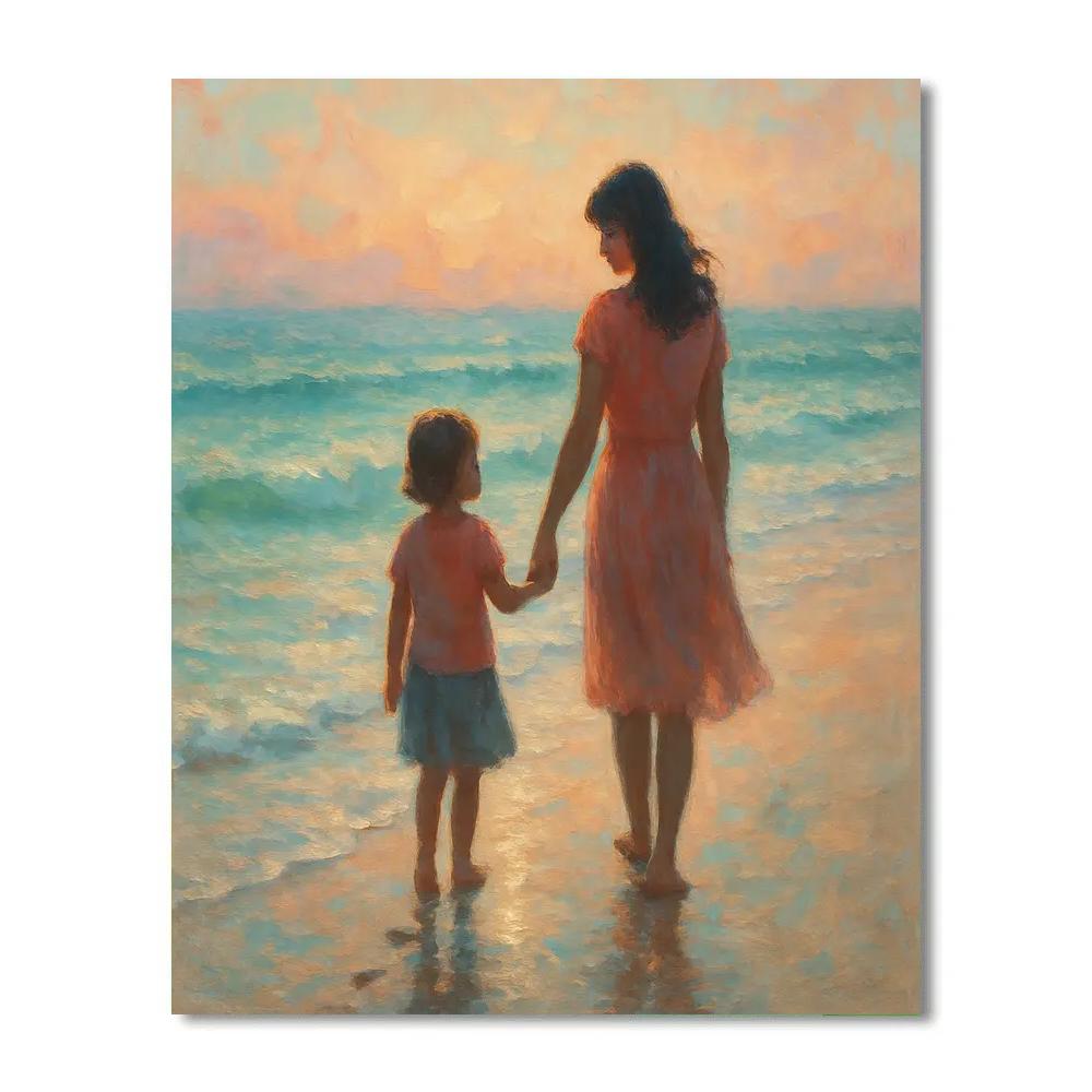 Ocean Whisper Walk Painting by numbers kit