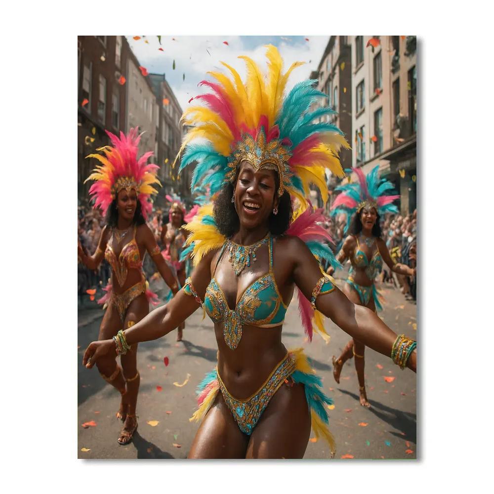 Notting Hill Carnival Dance paint by color