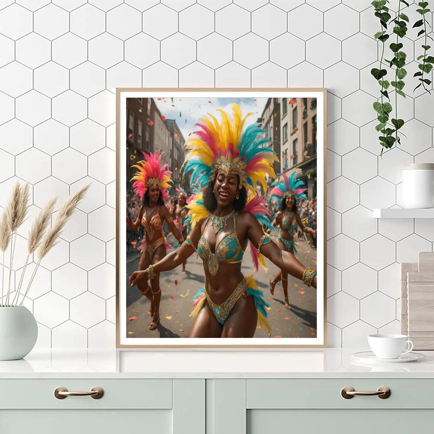 Notting Hill Carnival Dance paint by color