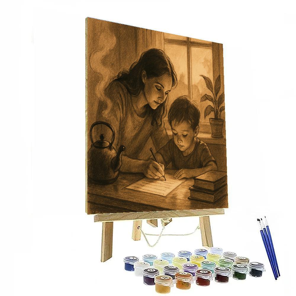 Homework By Window Light Painting by numbers kit