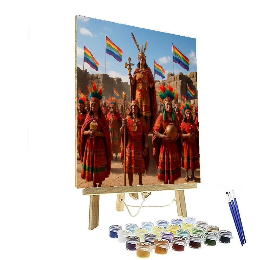 Inti Raymi Sun Festival Ceremony paint by number