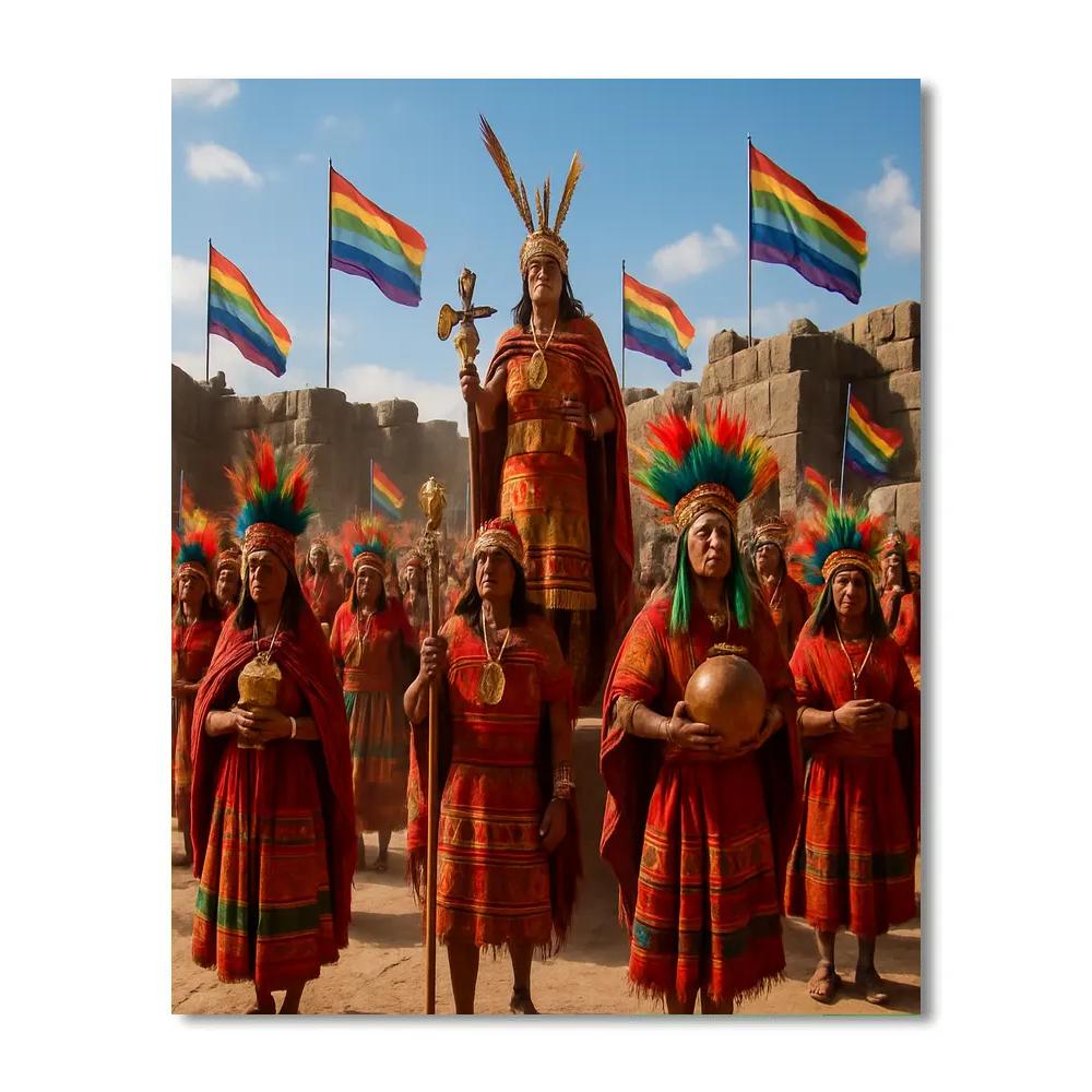 Inti Raymi Sun Festival Ceremony paint by number