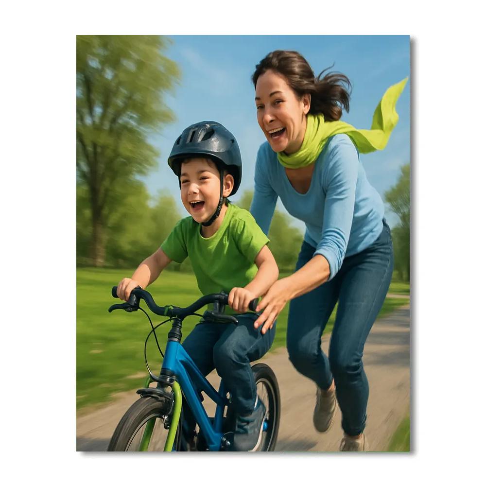 Bicycle Ride Confidence DIY paint by numbers