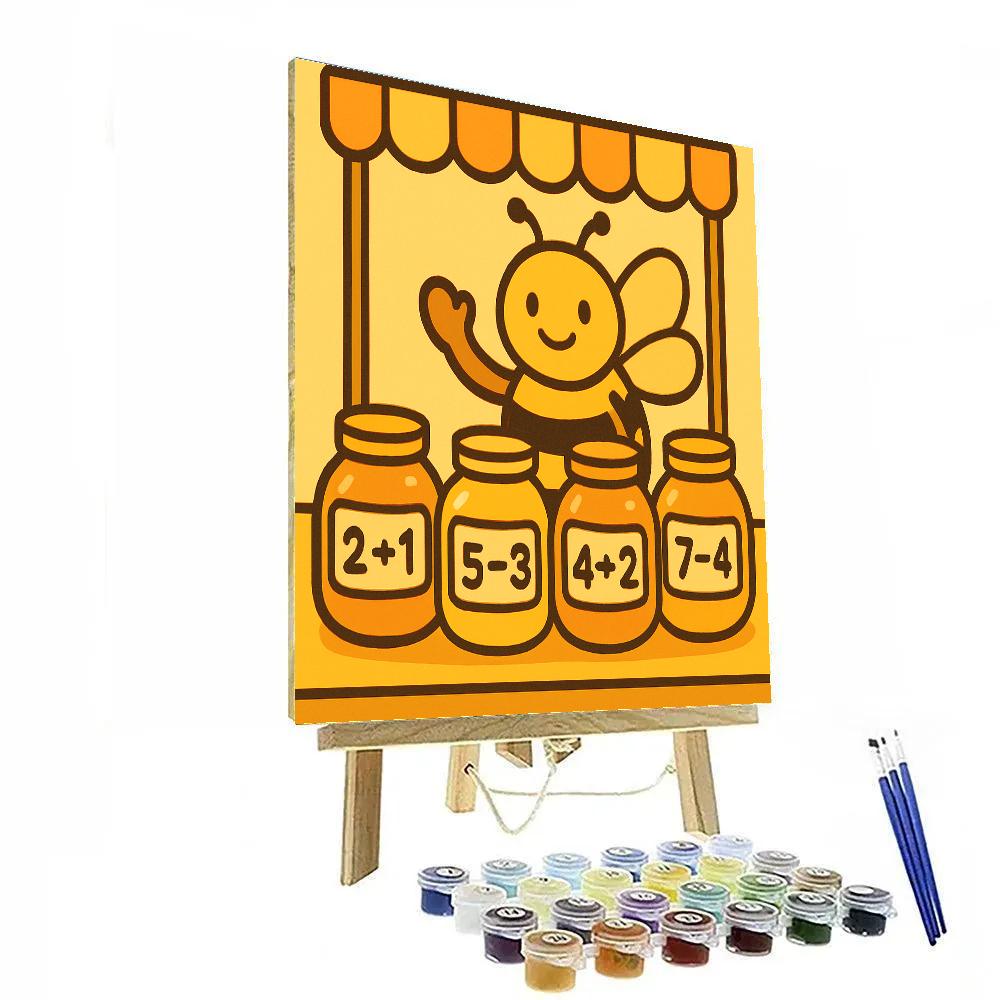 Busy Bee Math Market Painting by numbers kit