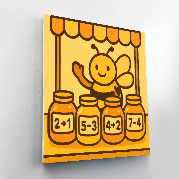 Busy Bee Math Market Painting by numbers kit