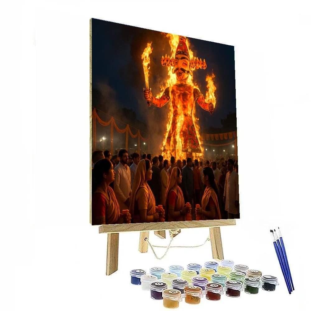 Dussehra Victory Parade DIY paint by numbers