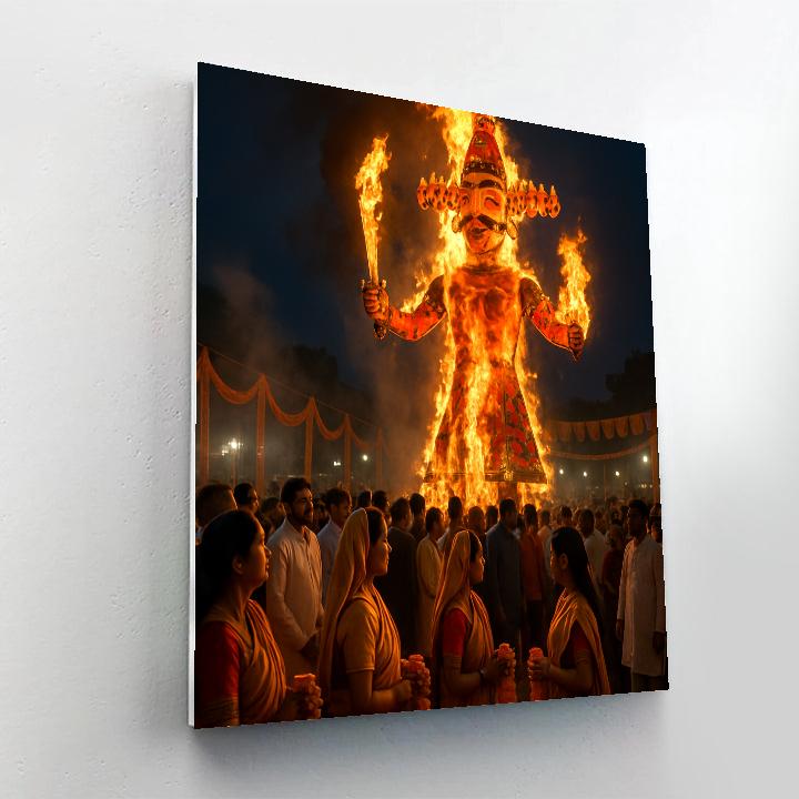 Dussehra Victory Parade DIY paint by numbers