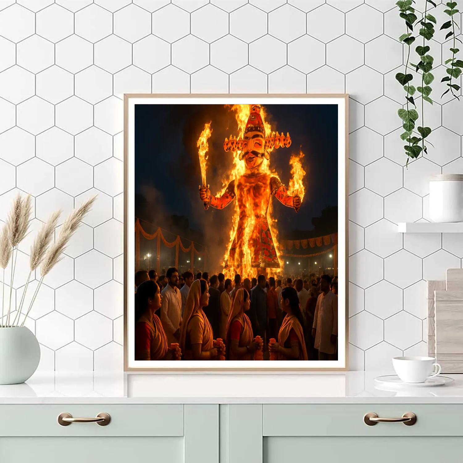 Dussehra Victory Parade DIY paint by numbers