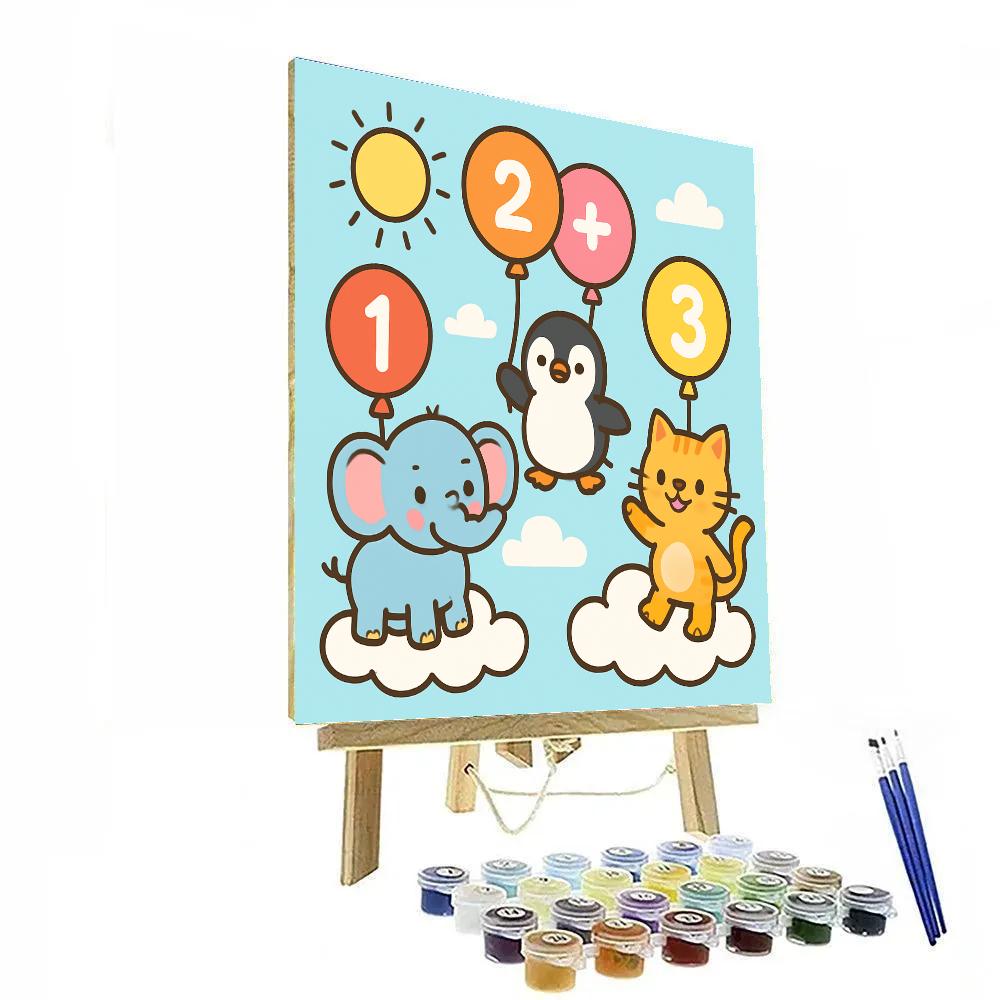 Cloud Counting Carnival Numbered painting kits