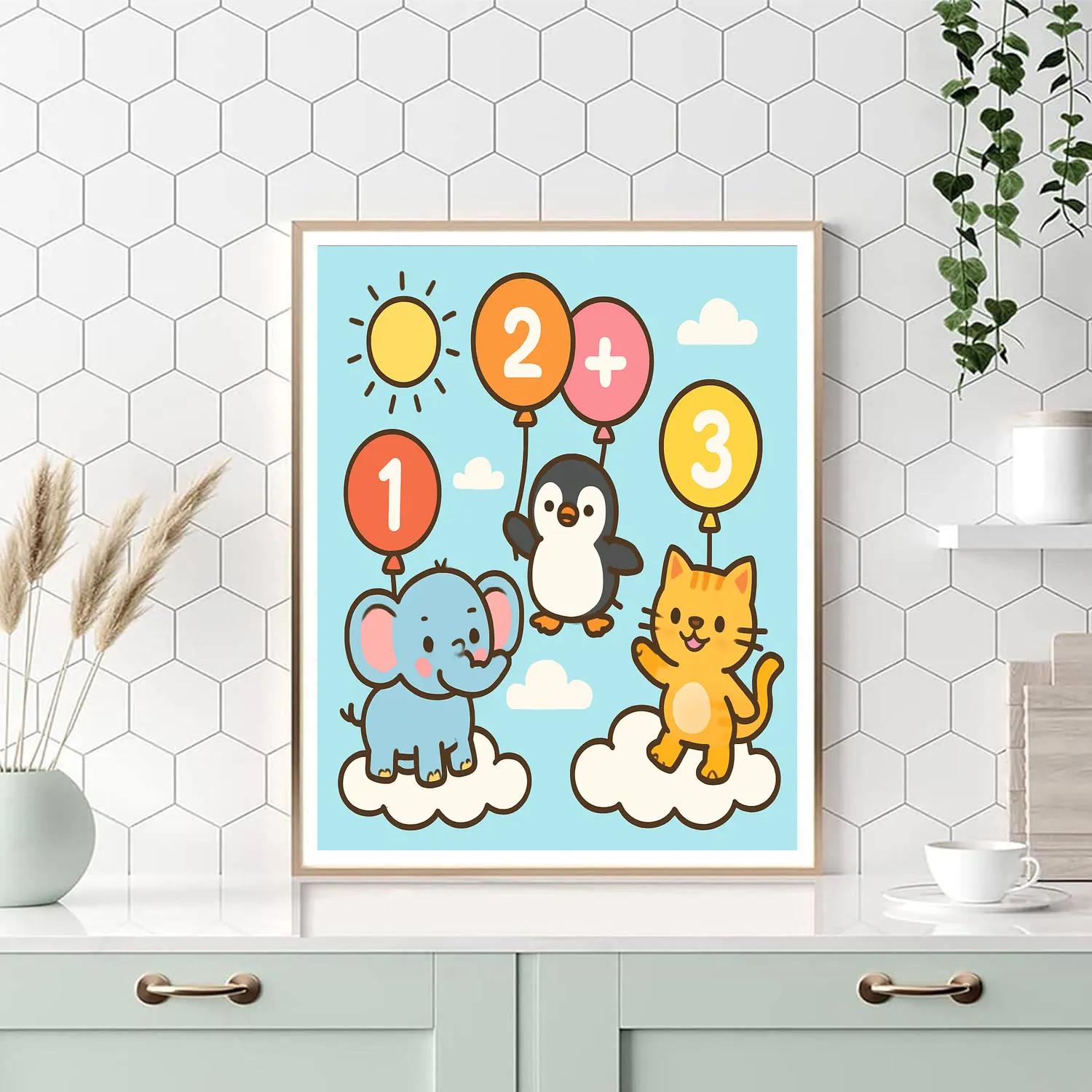 Cloud Counting Carnival Numbered painting kits