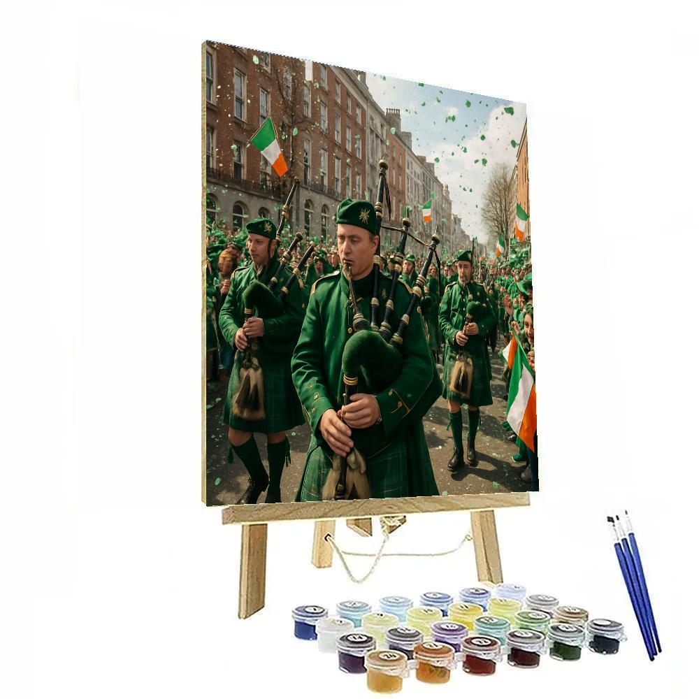 St Patricks Day Dublin Parade Number painting