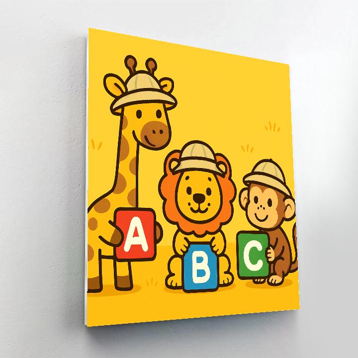 Safari Letter Safari Paint by numbers kits