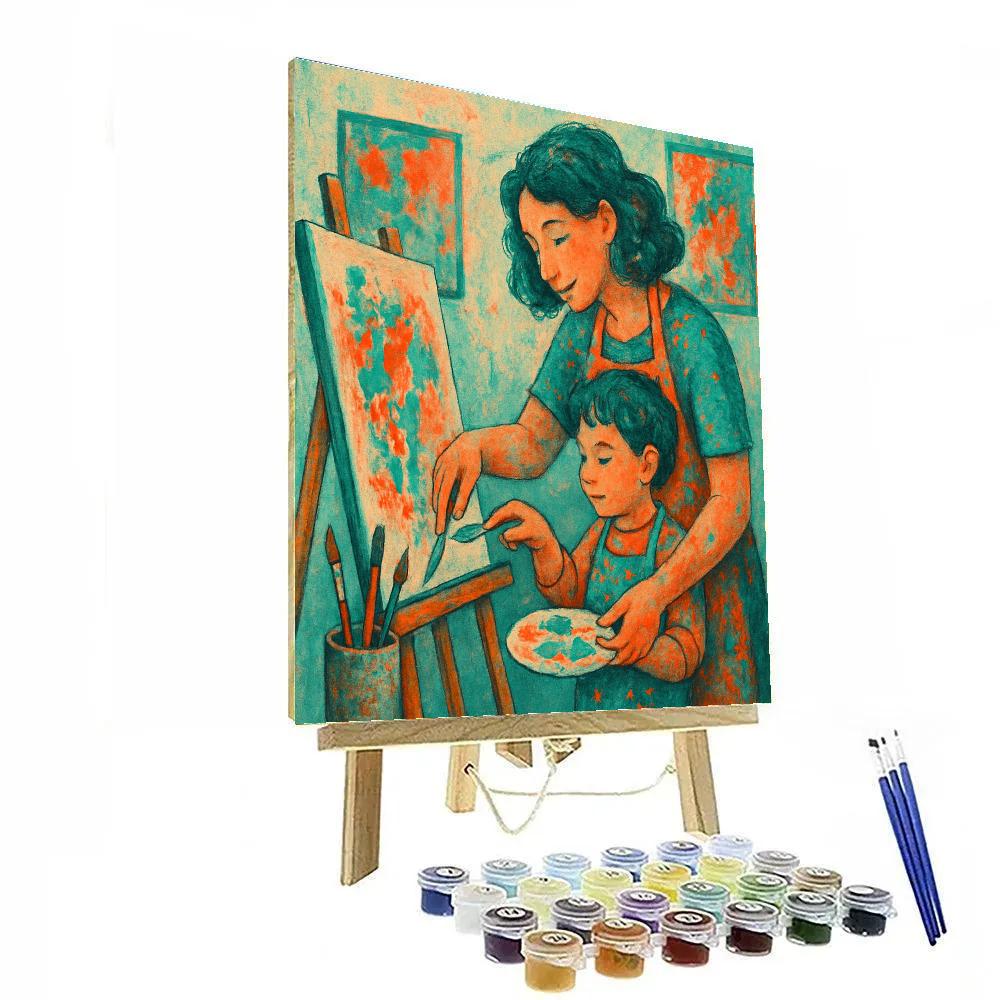 Art Studio Collaboration paint by numbers