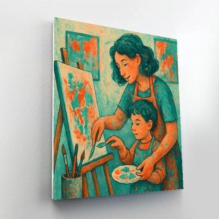 Art Studio Collaboration paint by numbers