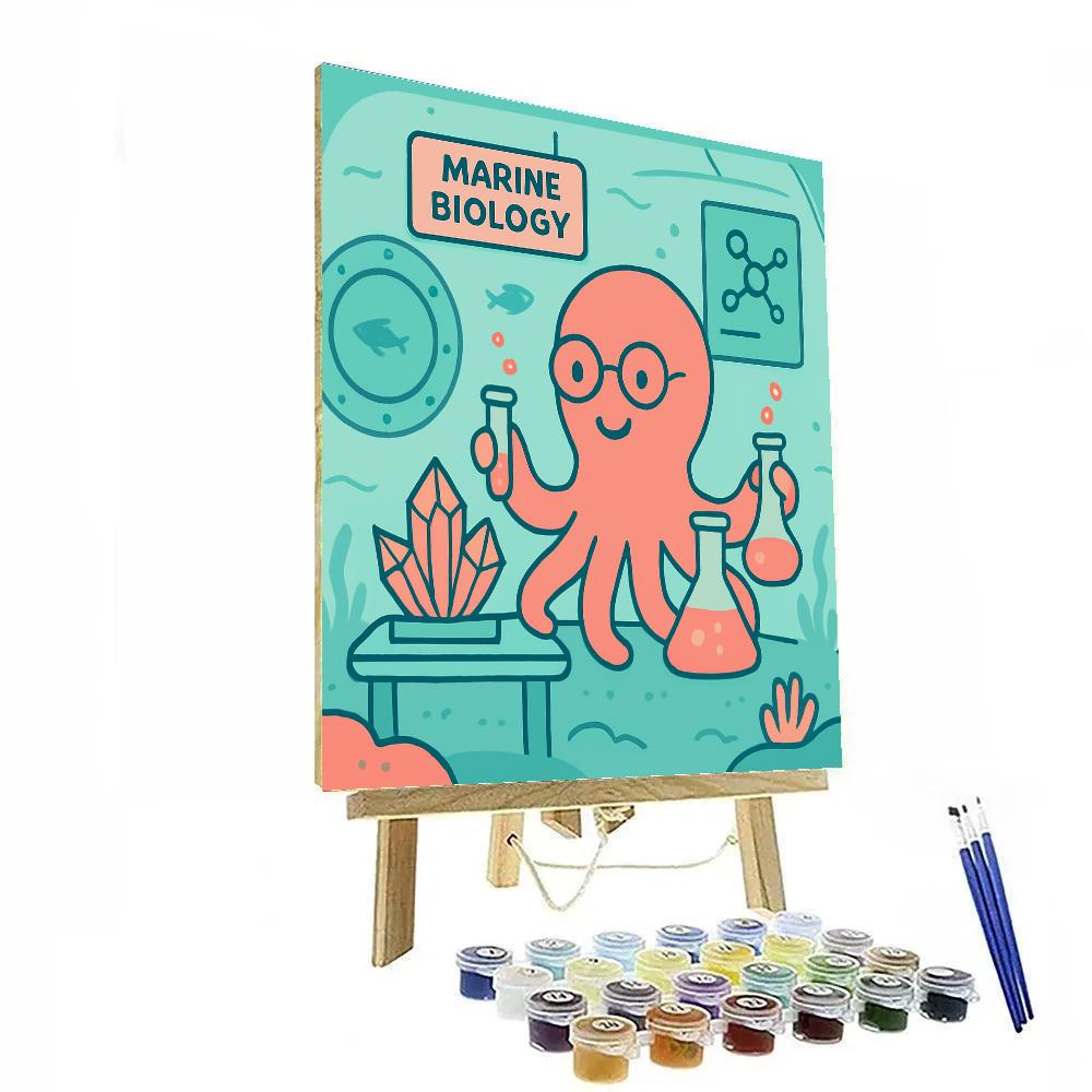 Undersea Science Lab DIY paint by numbers