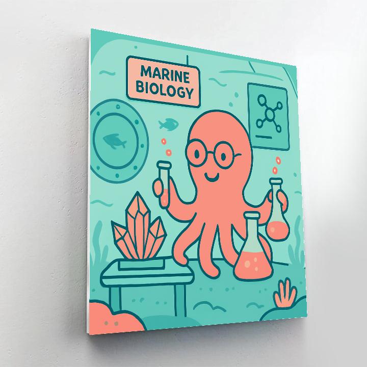 Undersea Science Lab DIY paint by numbers