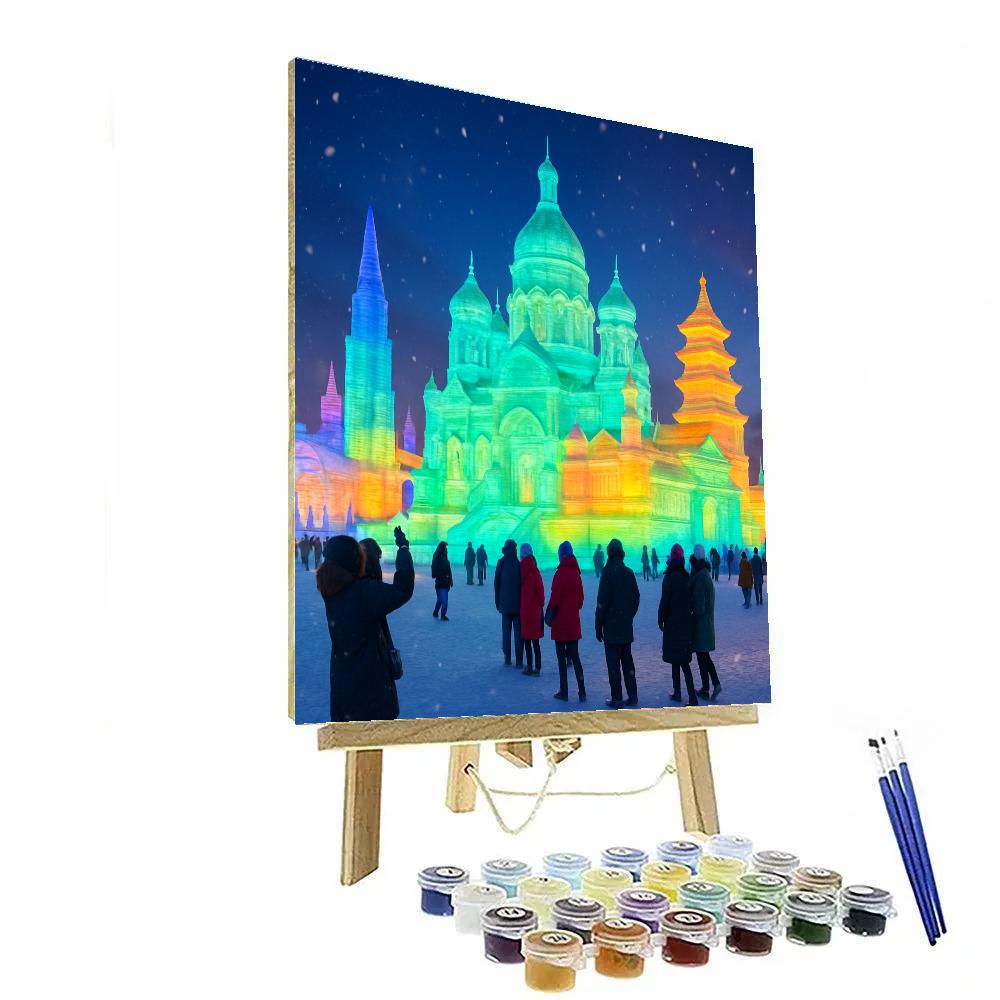 Harbin Ice Festival Wonderland paint by numbers