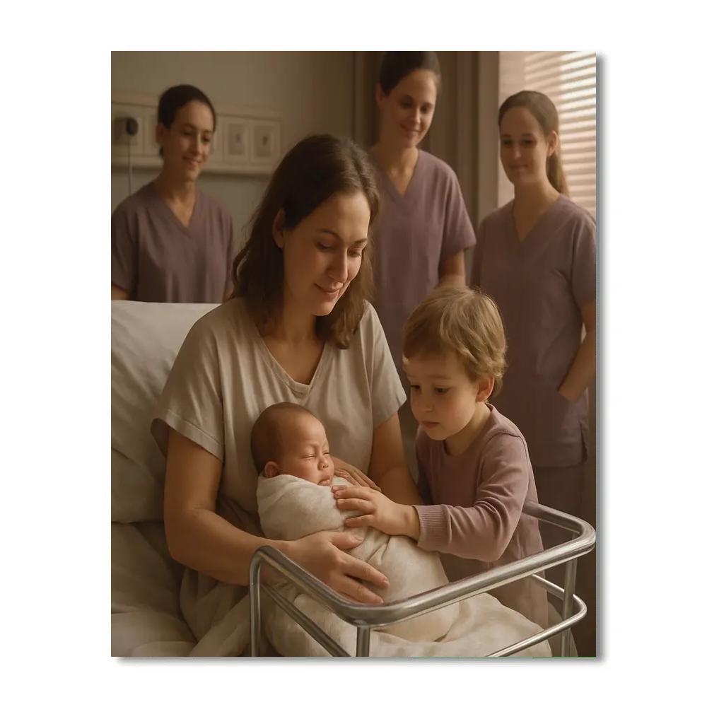 Hospital Visit Hope Painting by numbers kit