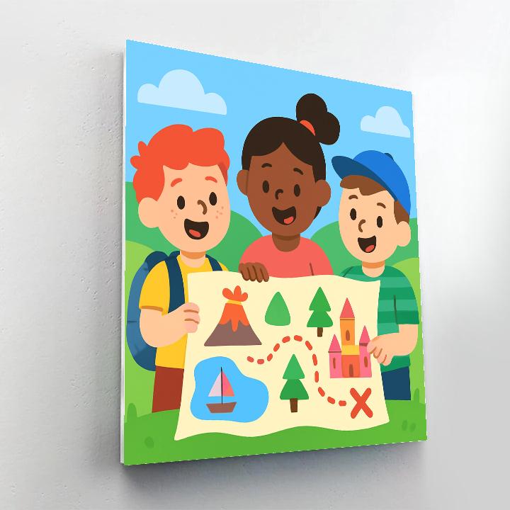 Magic Map Adventure Number painting