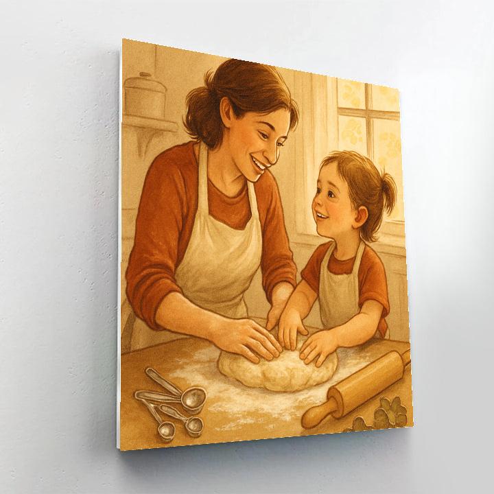 Quiet Kitchen Baking Lesson paint by color