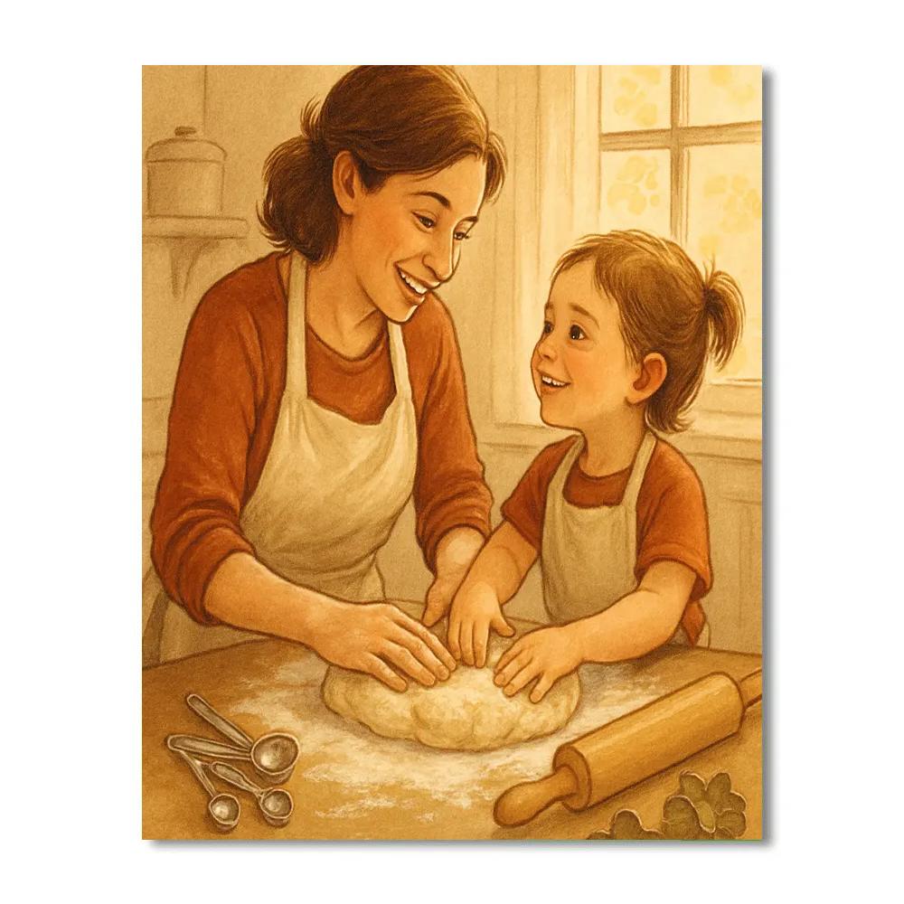 Quiet Kitchen Baking Lesson paint by color