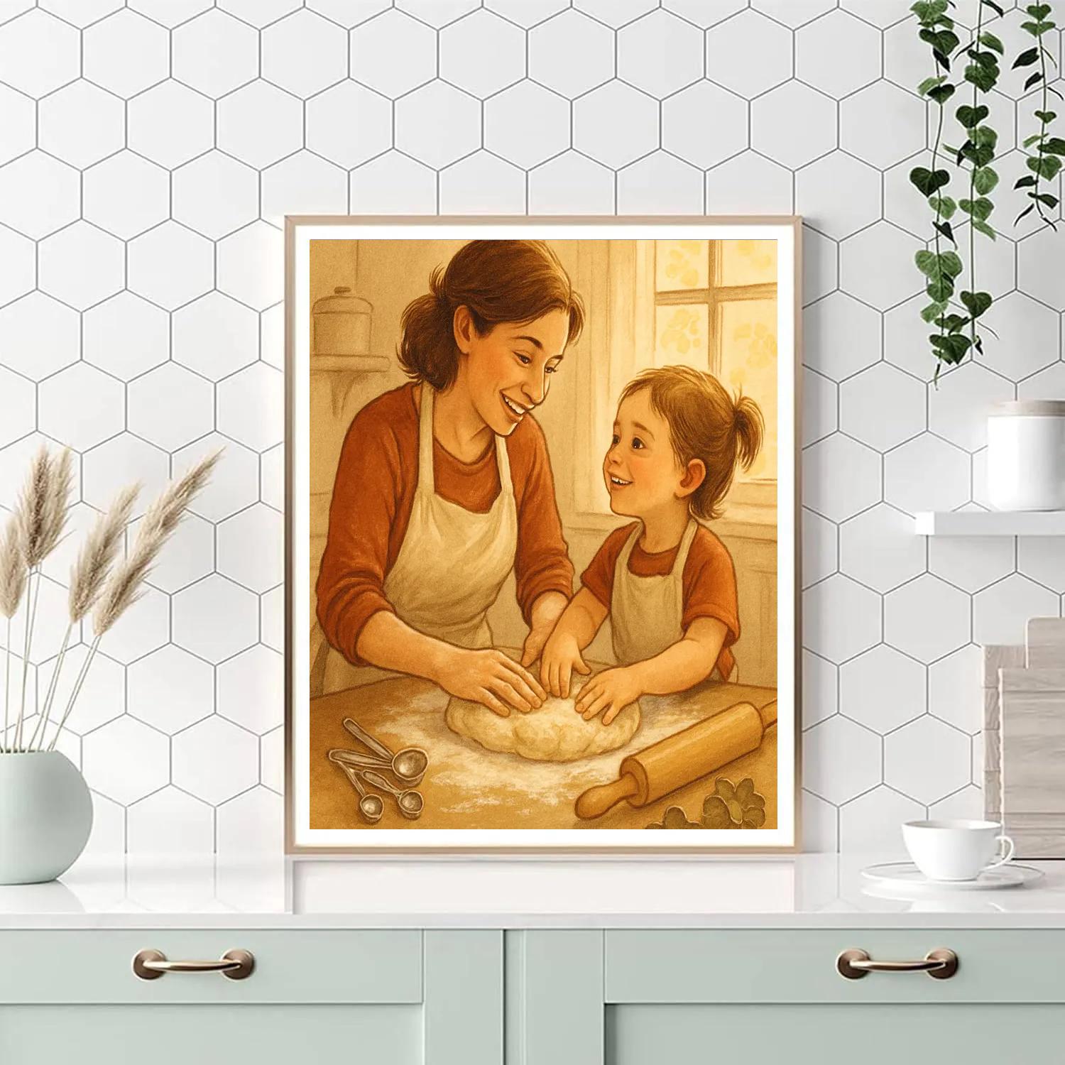 Quiet Kitchen Baking Lesson paint by color